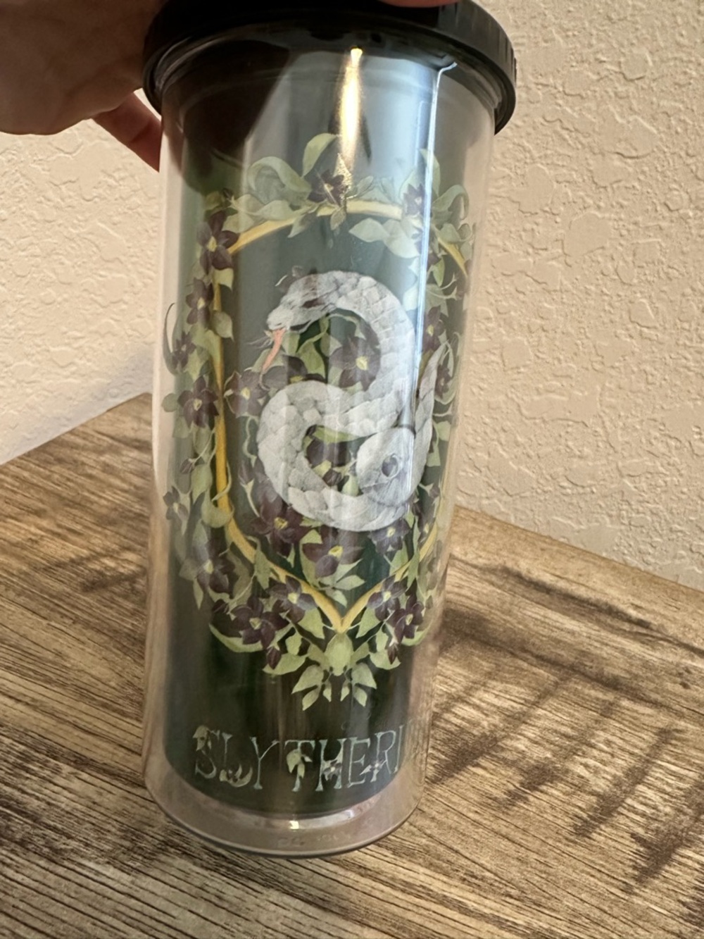 Harry Potter Slytherin Floral 20oz Tumbler with Straw - Picture 3 of 4